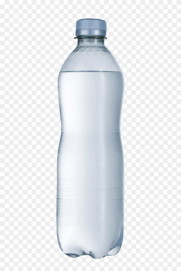 Water plastic bottle isolated on transparent background PNG