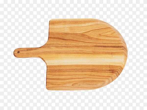 Wooden cutting board on transparent background PNG