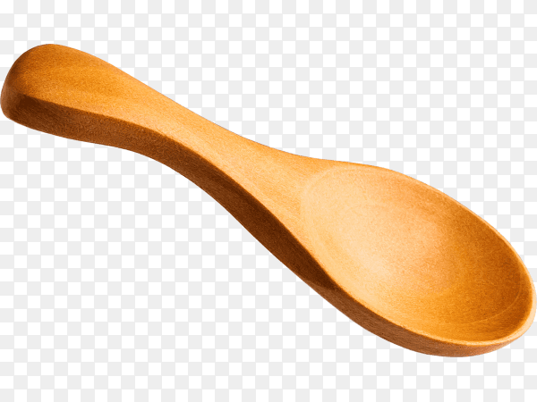 Wooden spoon isolated on transparent background PNG