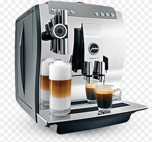 Automatic Espresso Coffee Machine Isolated on transparent background PNG