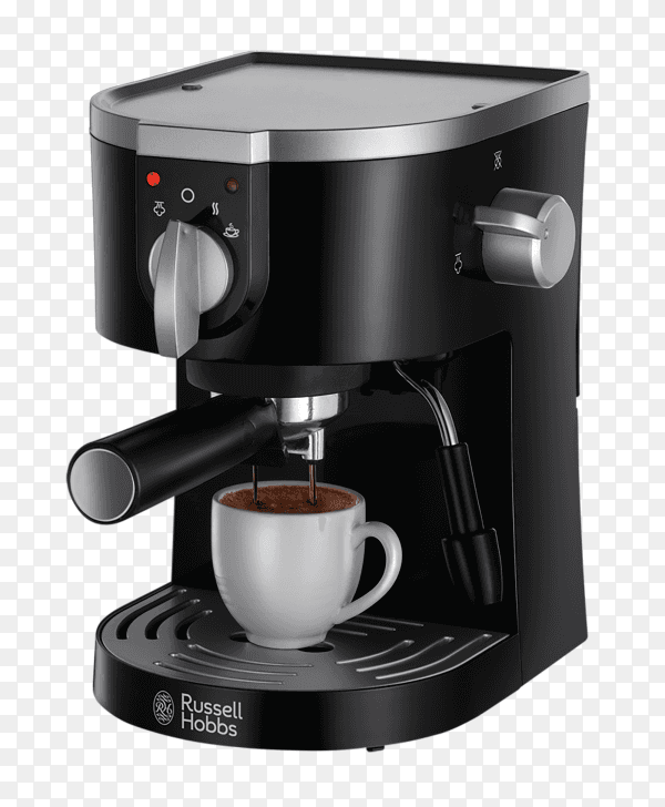 Black Auto Drip Coffee Maker Isolated on transparent background PNG