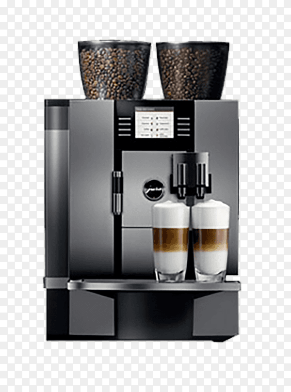 Coffee machine isolated on transparent PNG