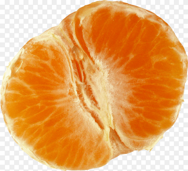 Delicious mandarin isolated on transparent background PNG