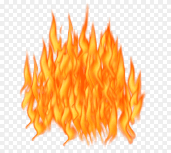 Fire flames illustration on transparent background PNG