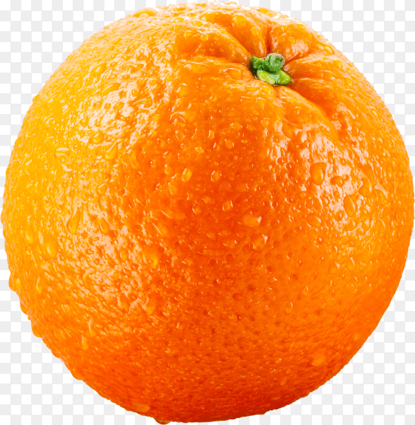 Fresh Tangerine isolated on transparent background PNG