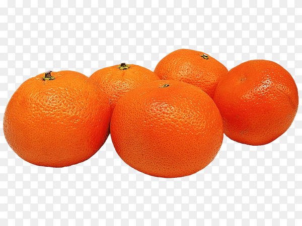 Fresh Tangerines Ripe Fruits on transparent background PNG