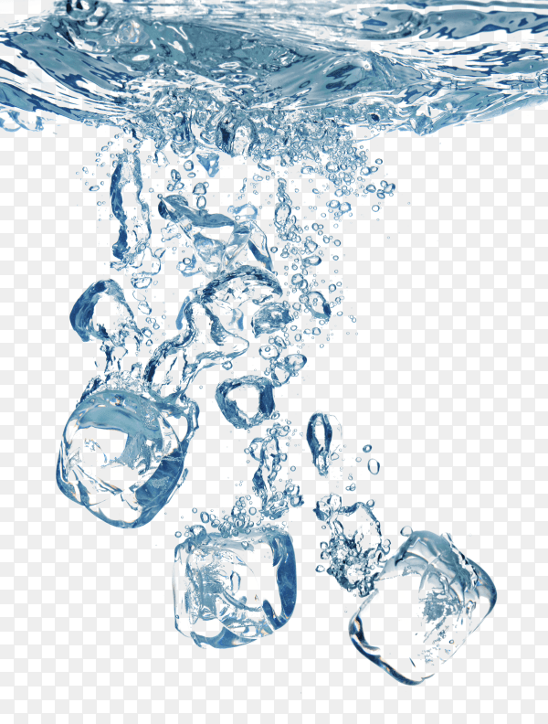 Fresh water isolated on transparent background PNG