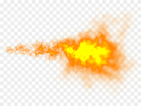 Realistic fire flames isolated on transparent background PNG