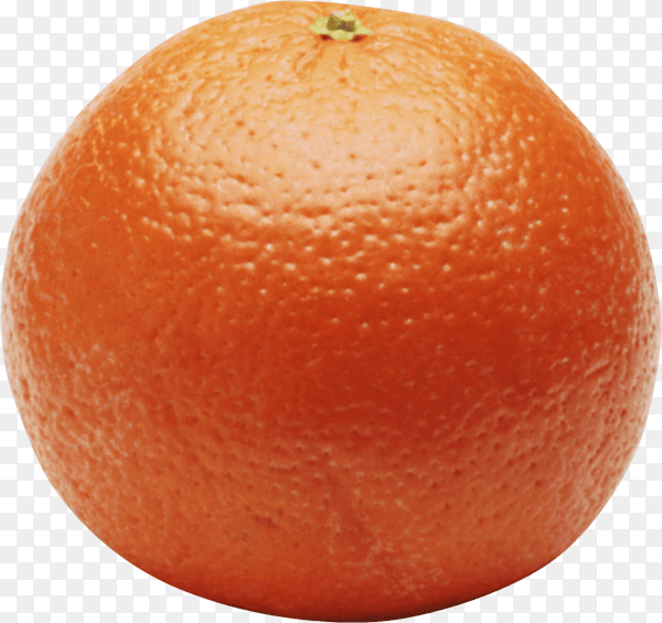 Tangerine isolated on transparent background PNG