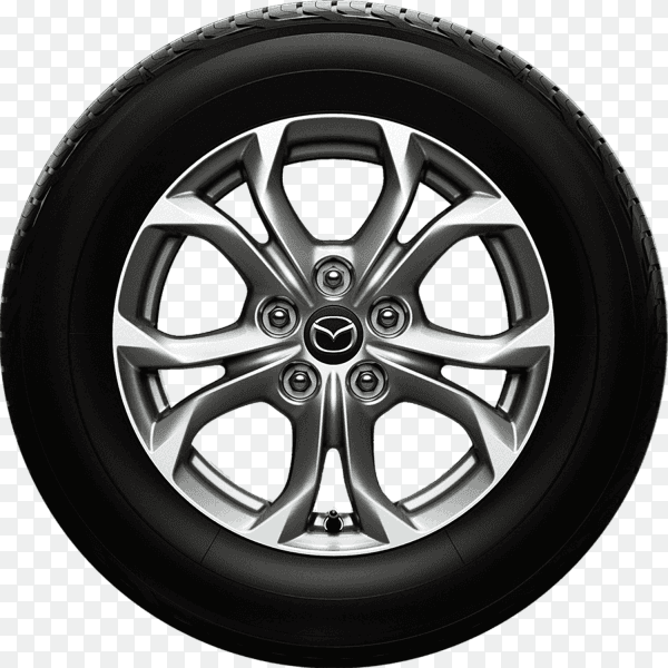 Aluminum wheel car tire style sport on transparent background PNG