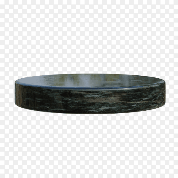 Black podium isolated on transparent background PNG