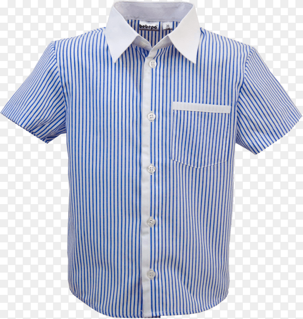 Blue man shirt isolated on transparent background PNG