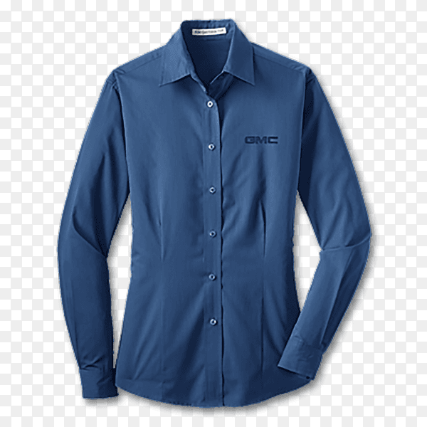 Blue shirt for men isolated on transparent background PNG