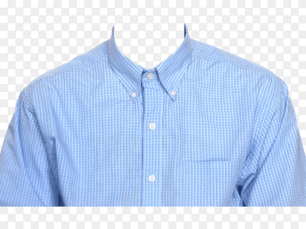 Blue shirt isolated on transparent background PNG