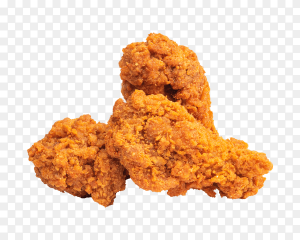 Fried chicken legs isolated on transparent background PNG