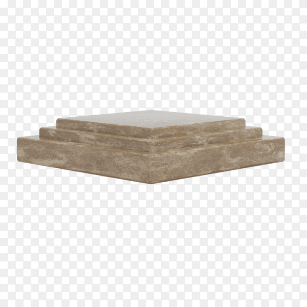 Luxury podium isolated on transparent background PNG