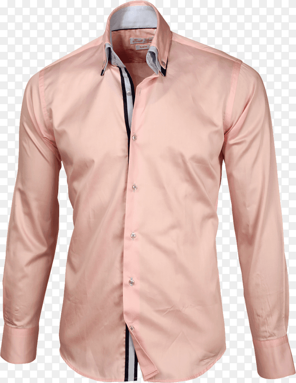 Pink shirt for men on transparent background PNG