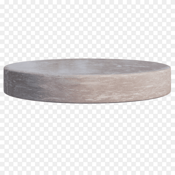 Podium mockup display with for product presentation on transparent background PNG