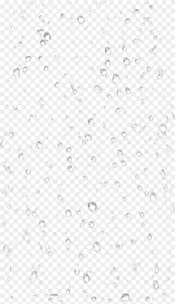 Pure water drops in flat design on transparent background PNG