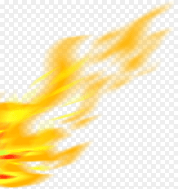Realistic fire flame on transparent background PNG