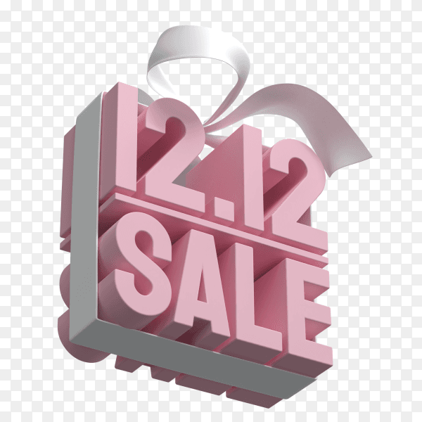 Sale poster template with pink color on transparent background PNG