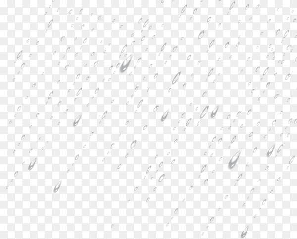 Set of realistic isolated water drops on transparent background PNG