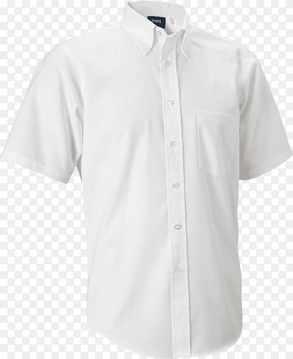 White shirt isolated on transparent background PNG