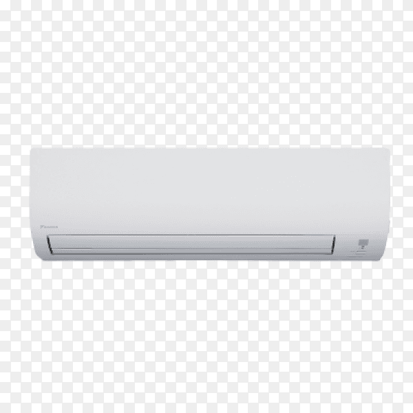 Air conditioner mounted on transparent background PNG