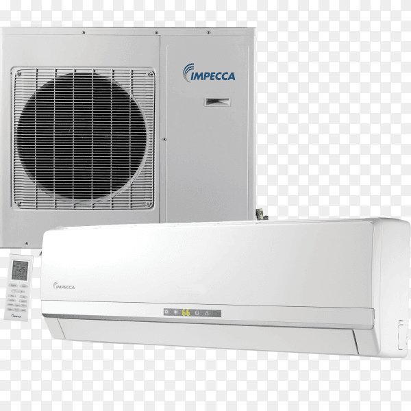 Air conditioner system isolated on transparent background PNG