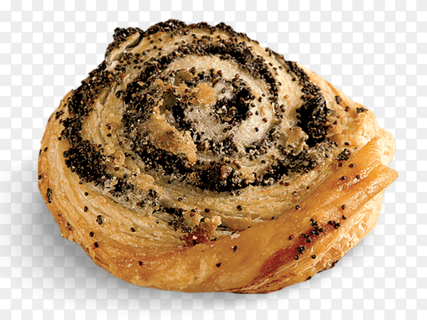 Baked bun roll isolated on transparent background PNG