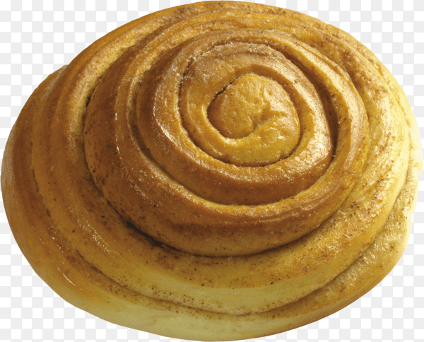Delicious cinnamon roll on transparent background PNG
