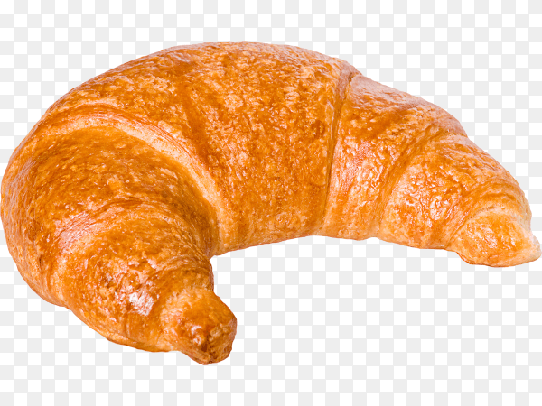 Delicious croissant on transparent background PNG
