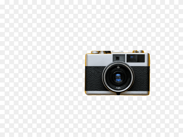 Fashion film camera isolated on transparent background PNG