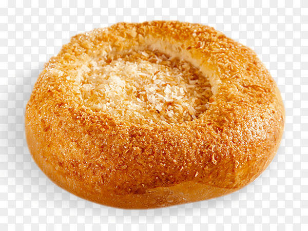 Fresh and tasty bun on transparent background PNG