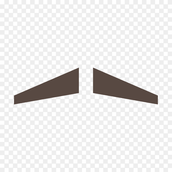 Funny fake mustache mask isolated on transparent background PNG