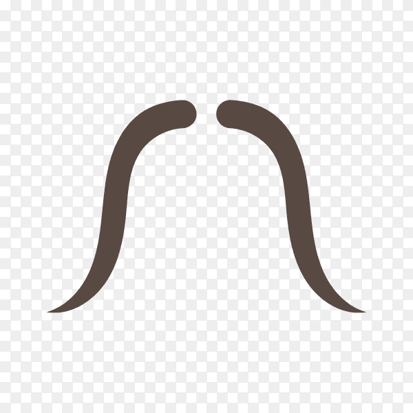 Funny fake mustache mask on transparent background PNG
