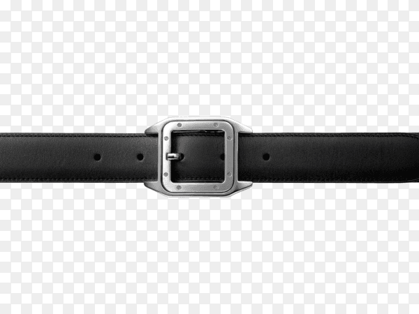 Leather belt isolated on transparent background PNG