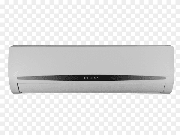 Modern air conditioner device isolated on transparent background PNG