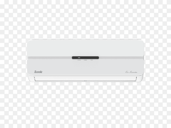 Modern white air conditioning isolated on transparent background PNG