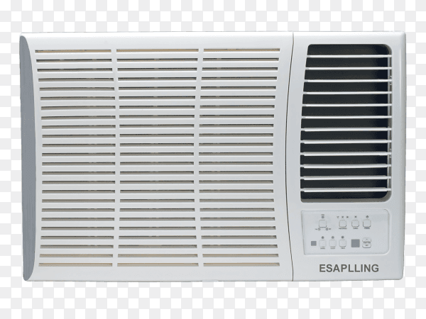 Wall air conditioner on transparent background PNG