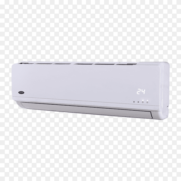 White air conditioner for climate control on transparent background PNG