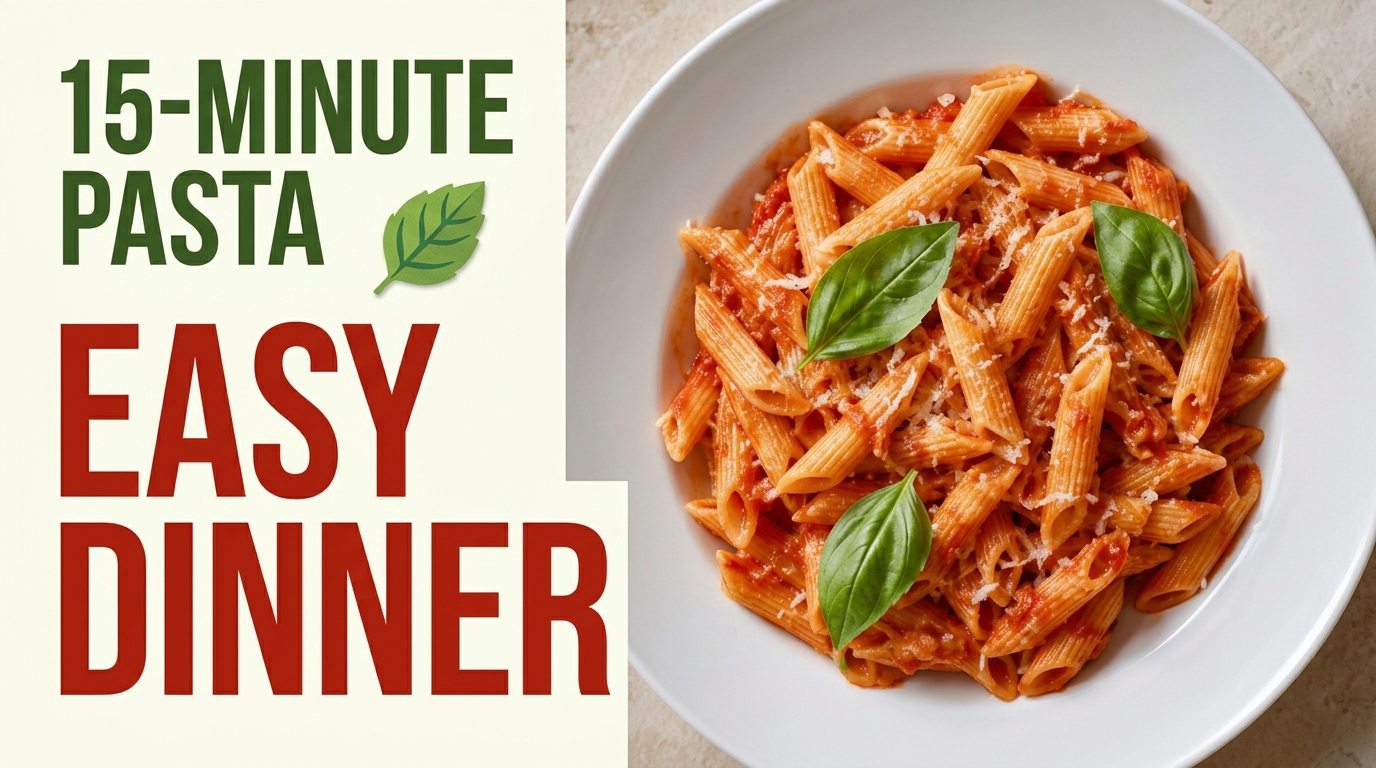 Quick Pasta Recipe YouTube Thumbnail Template | SimilarPNG